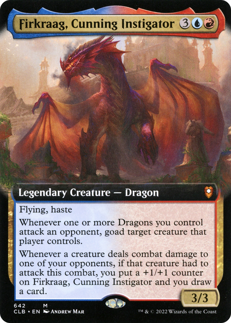 {R} Firkraag, Cunning Instigator (Extended Art) [Commander Legends: Battle for Baldur's Gate][CLB 642]