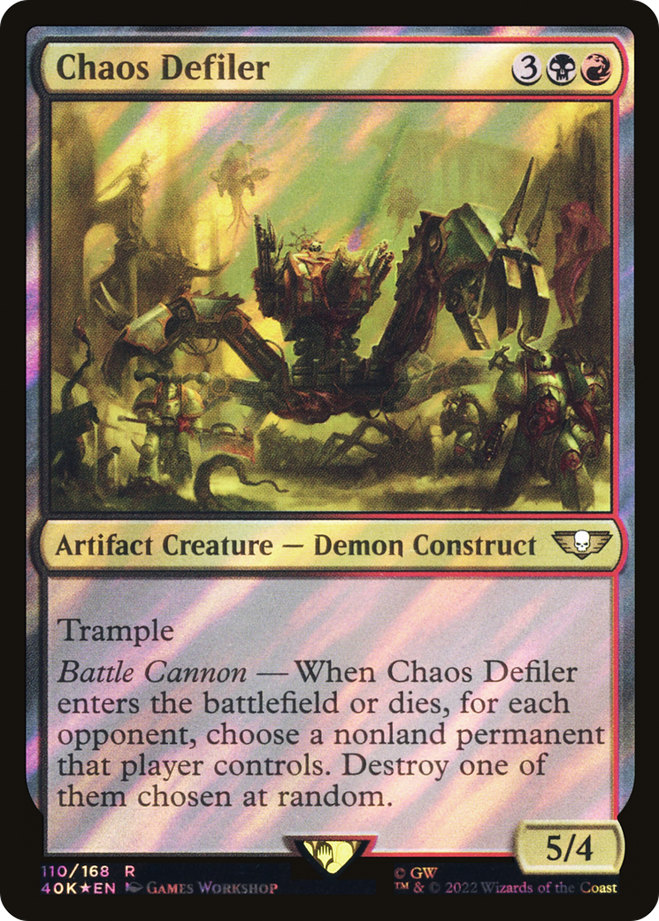 {R} Chaos Defiler (Surge Foil) [Universes Beyond: Warhammer 40,000][SF 40K 110]