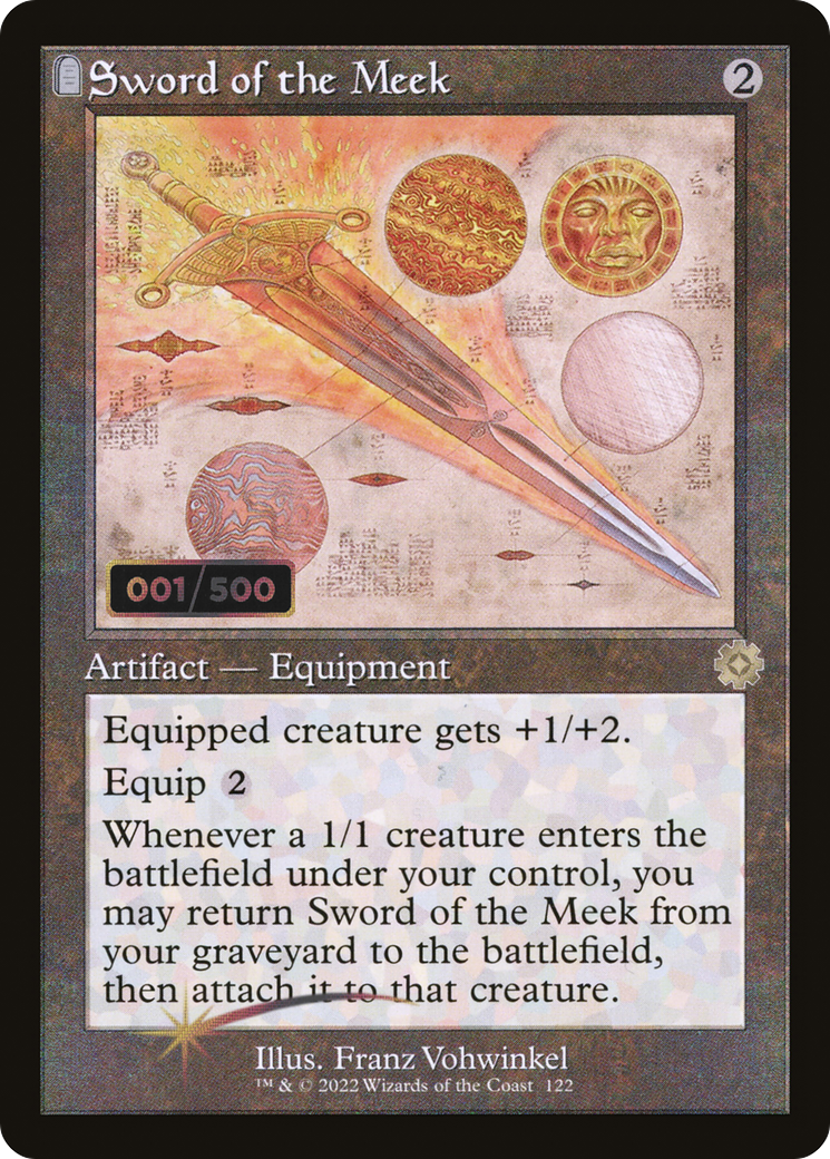 {R} Sword of the Meek (Schematic) (Serial Numbered) [The Brothers' War Retro Artifacts][BRR 122]