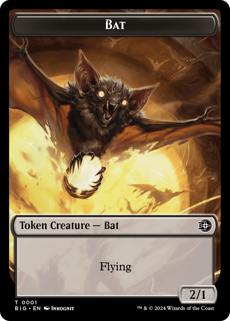 {T} Treasure // Bat Double-Sided Token [Outlaws of Thunder Junction Tokens][TOTJ 18//1]