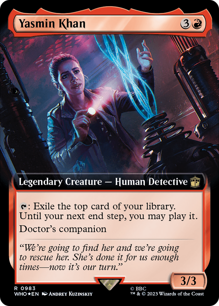 {R} Yasmin Khan (Extended Art) (Surge Foil) [Doctor Who][WHO 983]