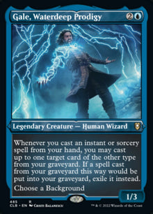 {R} Gale, Waterdeep Prodigy (Foil Etched) [Commander Legends: Battle for Baldur's Gate][CLB 485]