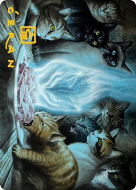 {A} Can't Stay Away Art Card (Gold-Stamped Signature) [Innistrad: Midnight Hunt Art Series][GS AMID 056]