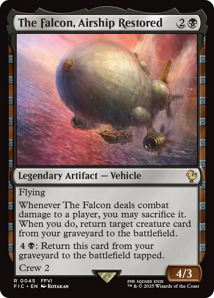 {R} The Falcon, Airship Restored [FINAL FANTASY Commander][FIC 045]