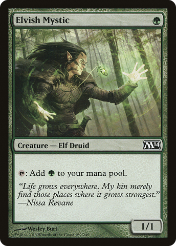 {C} Elvish Mystic [Magic 2014][M14 169]