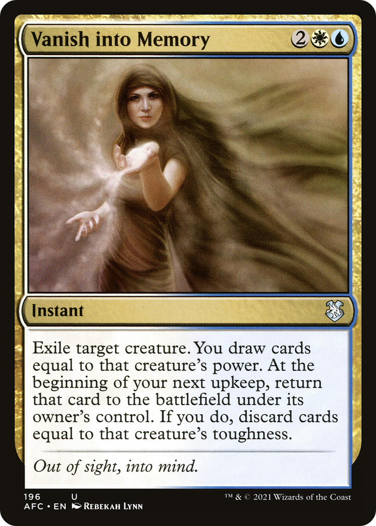 {C} Vanish into Memory [Dungeons & Dragons: Adventures in the Forgotten Realms Commander][AFC 196]