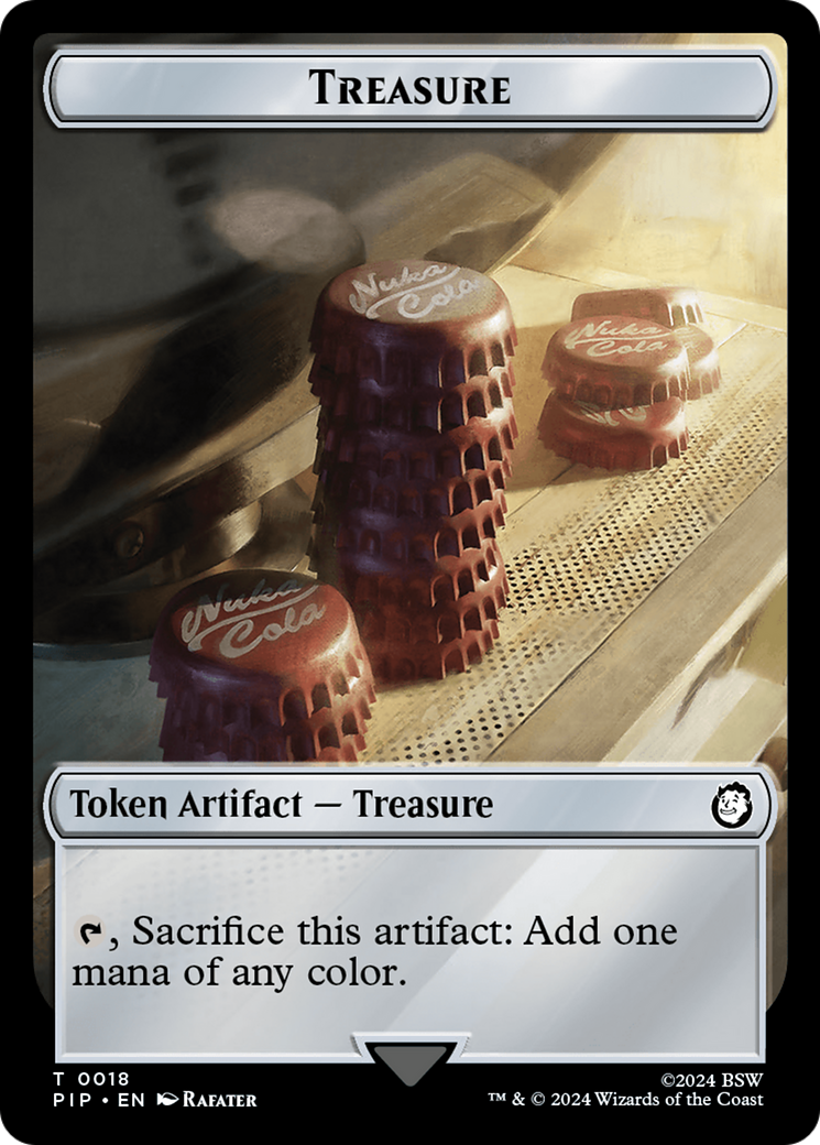 {T} Treasure (0018) // Thopter Double-Sided Token [Fallout Tokens][TPIP 18//17]