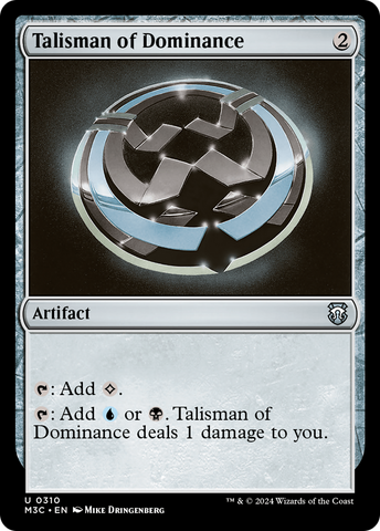 {C} Talisman of Dominance (Ripple Foil) [Modern Horizons 3 Commander][RPF M3C 310]