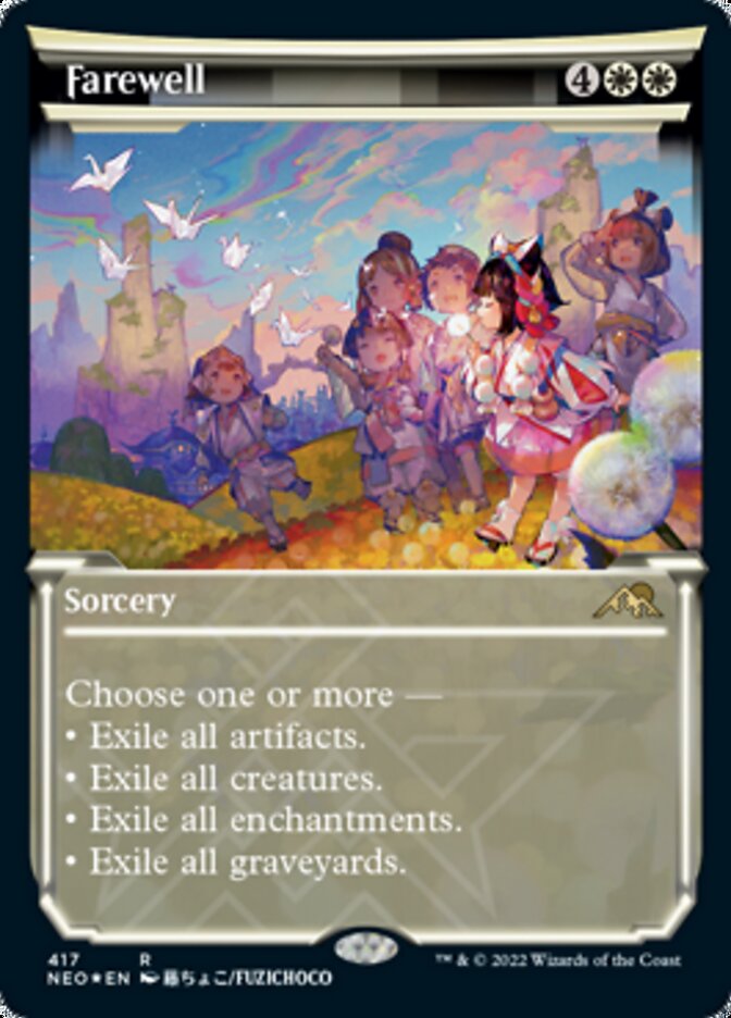 {R} Farewell (Showcase) (Foil Etched) [Kamigawa: Neon Dynasty][NEO 417]
