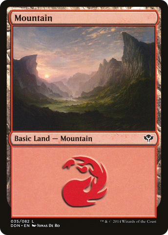 {B}[DDN 035] Mountain (35) [Duel Decks: Speed vs. Cunning]