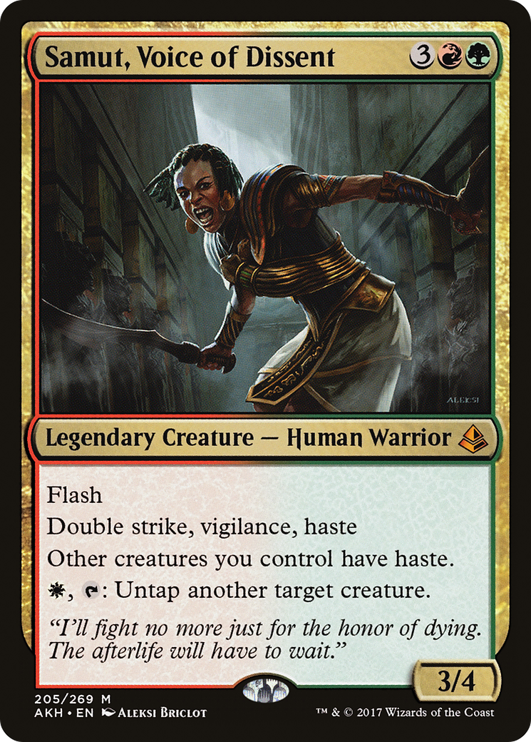 {R} Samut, Voice of Dissent [Amonkhet][AKH 205]