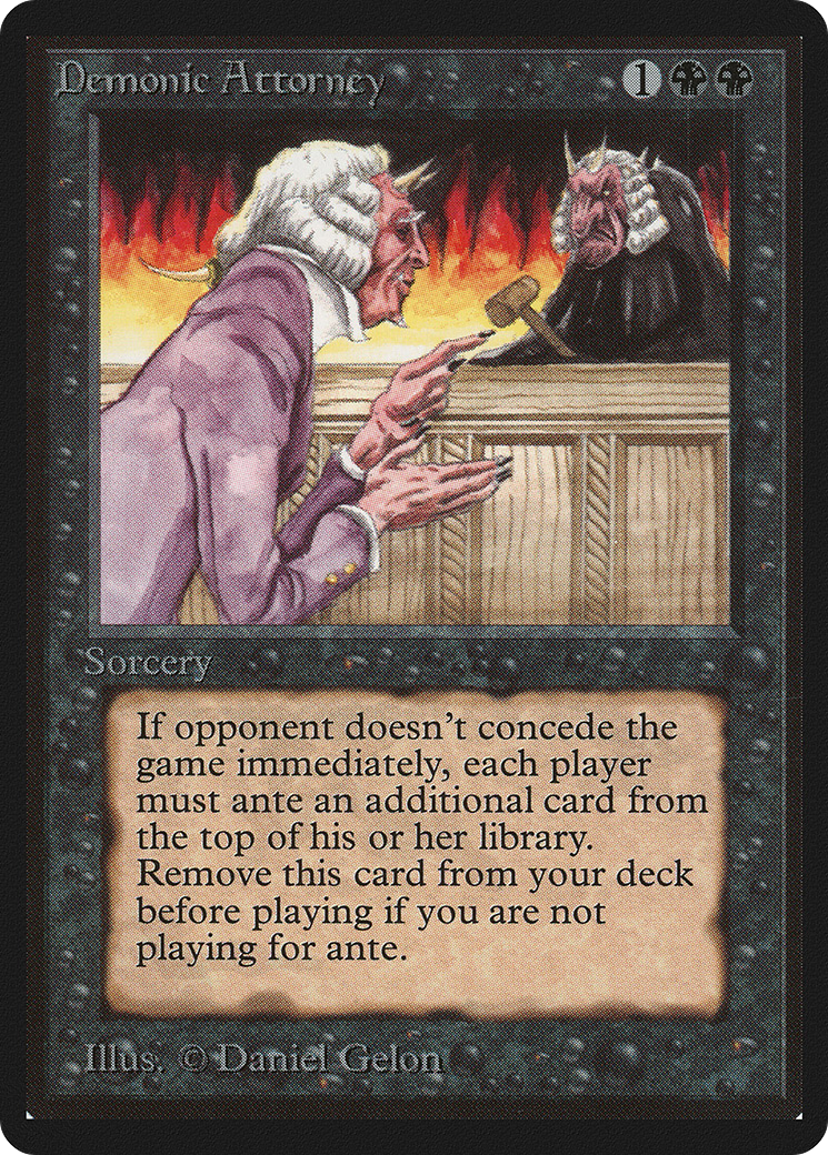 {R} Demonic Attorney [Beta Edition][LEB 103] - Misty Mountain Games