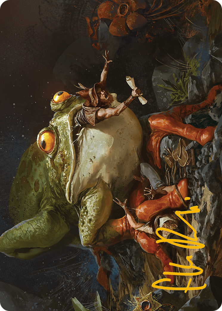 {A} Rampant Frogantua Art Card (Gold-Stamped Signature) [Modern Horizons 3 Art Series][GS AMH3 032]