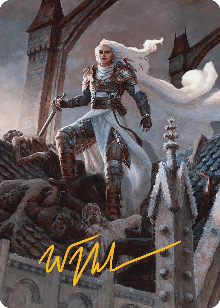 {A} Thalia, Heretic Cathar Art Card (Gold-Stamped Signature) [Innistrad Remastered Art Series][GS AINR 002]