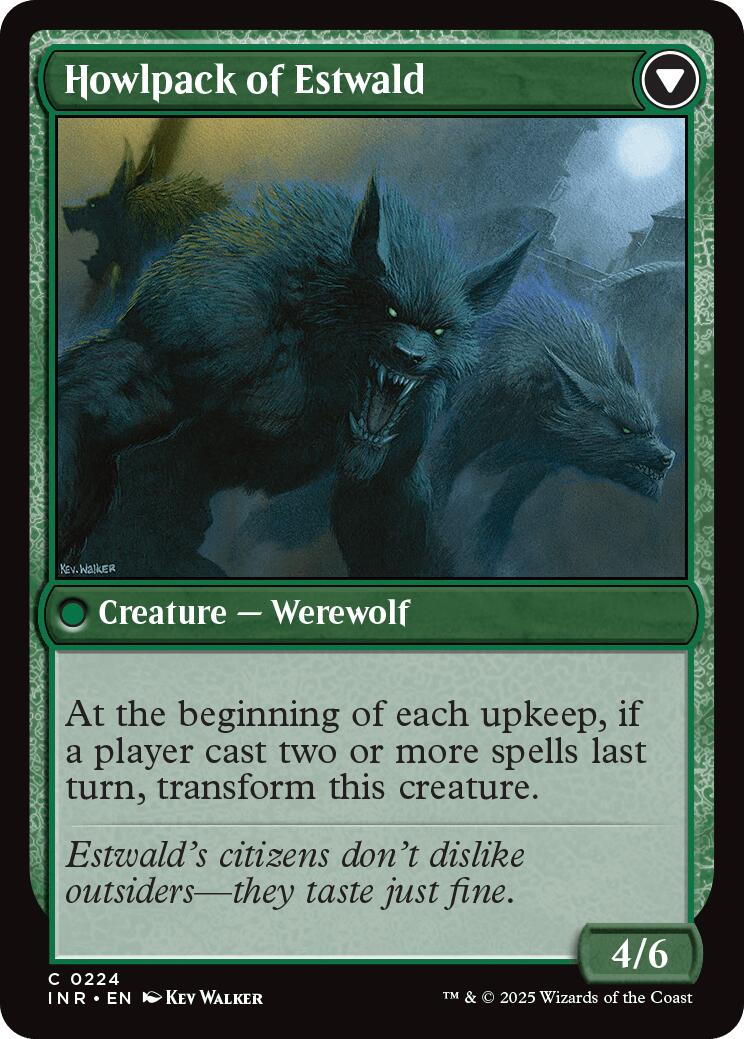 {C} Villagers of Estwald // Howlpack of Estwald [Innistrad Remastered][INR 224]