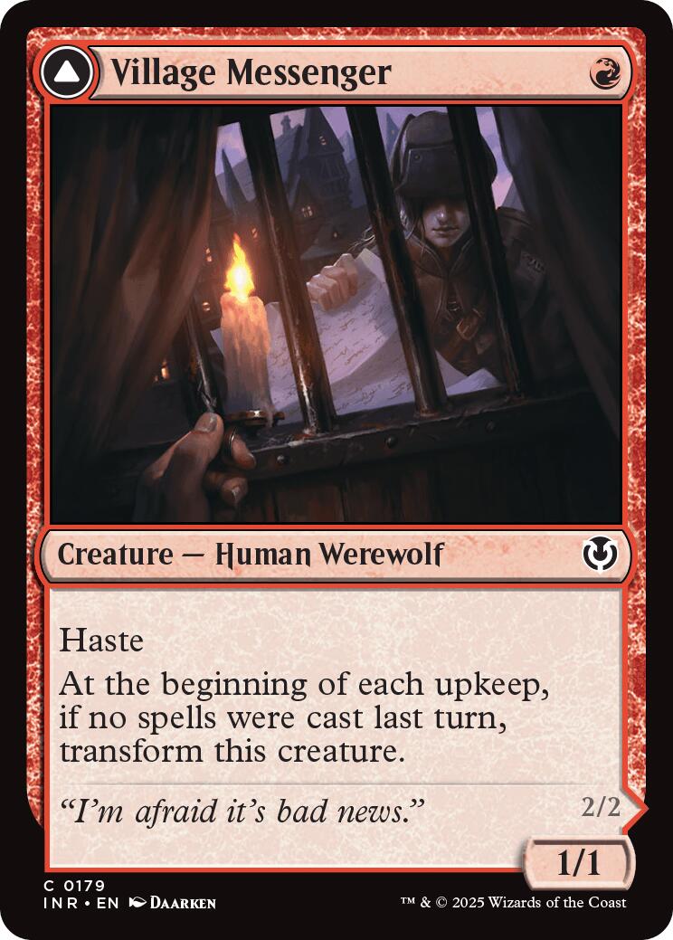 {C} Village Messenger Treatments // Moonrise Intruder [Innistrad Remastered][INR 179]