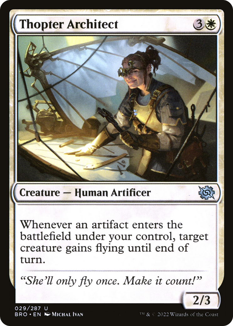 {C} Thopter Architect [The Brothers' War][BRO 029]