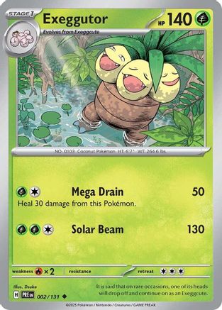 [PKM] Exeggutor (002/131) [Scarlet & Violet: Prismatic Evolutions]