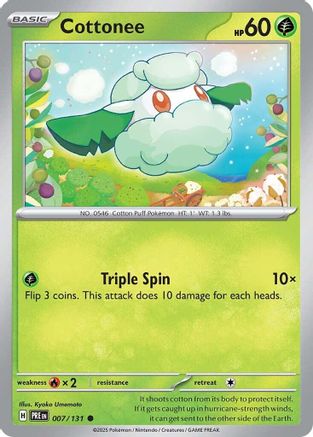 [PKM] Cottonee (007/131) [Scarlet & Violet: Prismatic Evolutions]