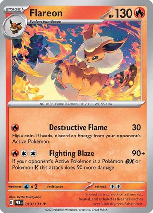 [PKM] Flareon (013/131) [Scarlet & Violet: Prismatic Evolutions]