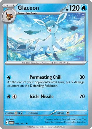 [PKM] Glaceon (025/131) [Scarlet & Violet: Prismatic Evolutions]