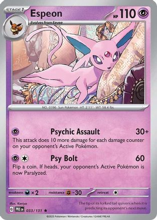 [PKM] Espeon (033/131) [Scarlet & Violet: Prismatic Evolutions]