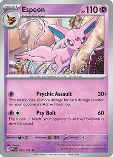 [PKM] Espeon (033/131) [Scarlet & Violet: Prismatic Evolutions]