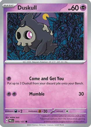 [PKM] Duskull (035/131) [Scarlet & Violet: Prismatic Evolutions]