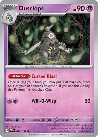[PKM] Dusclops (036/131) [Scarlet & Violet: Prismatic Evolutions]