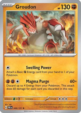 [PKM] Groudon (049/131) [Scarlet & Violet: Prismatic Evolutions]