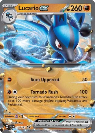 [PKM] Lucario ex (051/131) [Scarlet & Violet: Prismatic Evolutions]