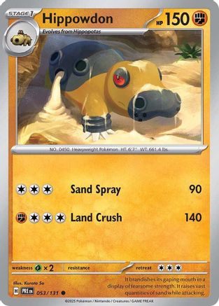 [PKM] Hippowdon (053/131) [Scarlet & Violet: Prismatic Evolutions]