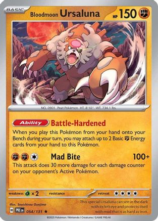 [PKM] Bloodmoon Ursaluna (054/131) [Scarlet & Violet: Prismatic Evolutions]