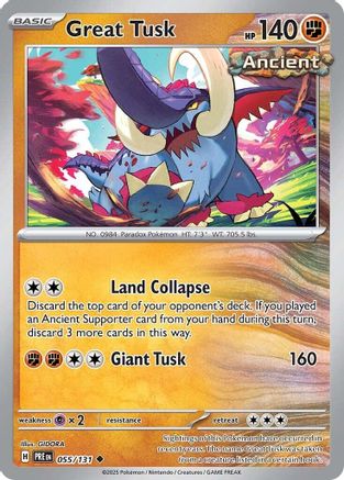 [PKM] Great Tusk (055/131) [Scarlet & Violet: Prismatic Evolutions]