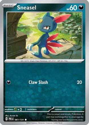 [PKM] Sneasel (061/131) [Scarlet & Violet: Prismatic Evolutions]