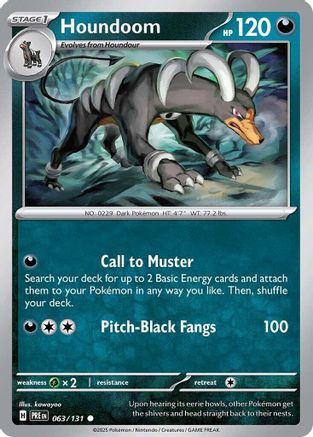 [PKM] Houndoom (063/131) [Scarlet & Violet: Prismatic Evolutions]