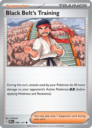 [PKM] Black Belt's Training (098/131) [Scarlet & Violet: Prismatic Evolutions]