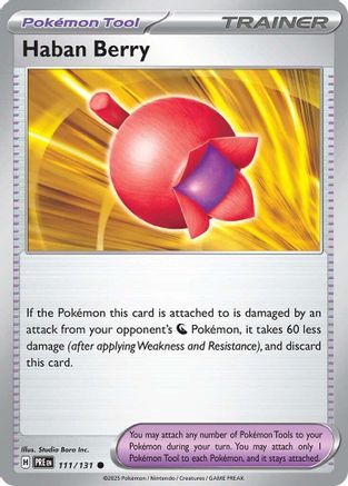 [PKM] Haban Berry (111/131) [Scarlet & Violet: Prismatic Evolutions]
