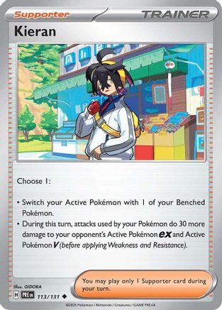 [PKM] Kieran (113/131) [Scarlet & Violet: Prismatic Evolutions]
