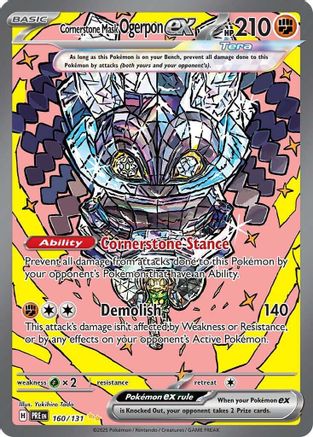 [PKM] Cornerstone Mask Ogerpon ex (160/131) [Scarlet & Violet: Prismatic Evolutions]