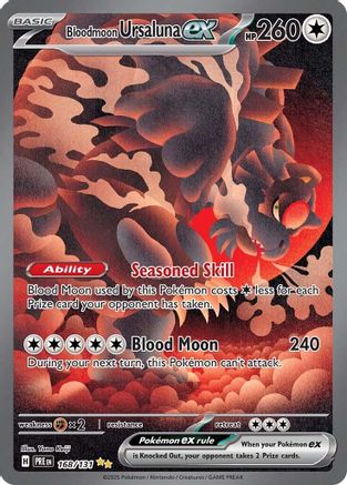 [PKM] Bloodmoon Ursaluna ex (168/131) [Scarlet & Violet: Prismatic Evolutions]