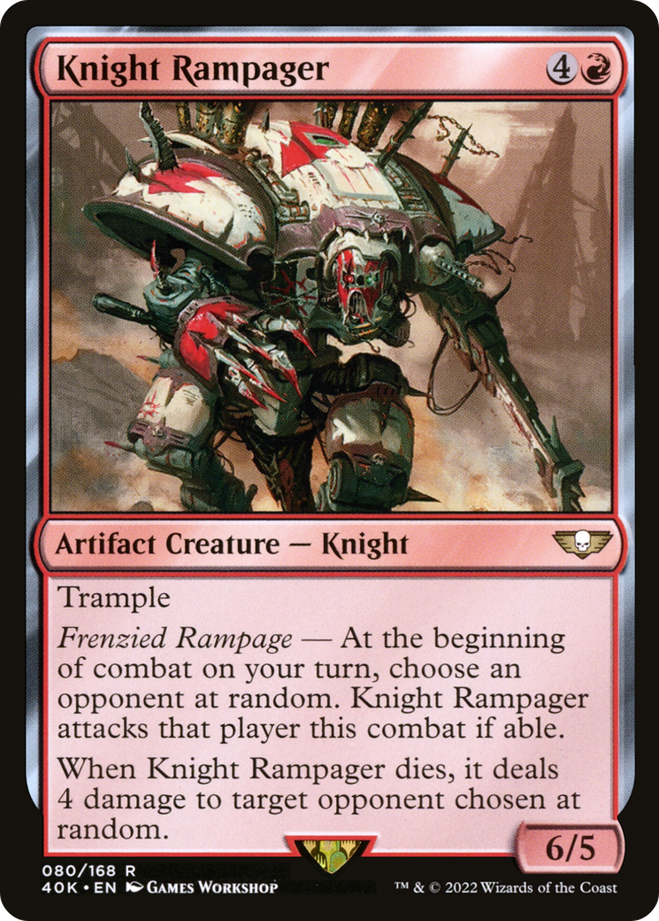 {R} Knight Rampager [Universes Beyond: Warhammer 40,000][40K 080]