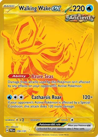 [PKM] Walking Wake ex (178/131) [Scarlet & Violet: Prismatic Evolutions]