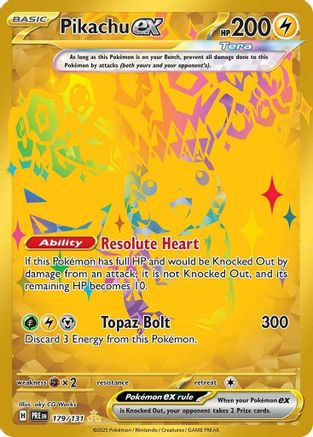 [PKM] Pikachu ex (179/131) [Scarlet & Violet: Prismatic Evolutions]