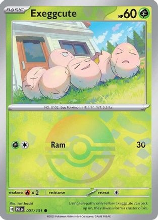 [PKM] Exeggcute (001/131) (Poke Ball Pattern) [Scarlet & Violet: Prismatic Evolutions]