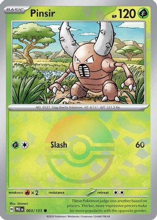 [PKM] Pinsir (003/131) (Poke Ball Pattern) [Scarlet & Violet: Prismatic Evolutions]