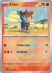 [PKM] Litleo (015/131) (Poke Ball Pattern) [Scarlet & Violet: Prismatic Evolutions]