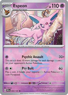 [PKM] Espeon (033/131) (Poke Ball Pattern) [Scarlet & Violet: Prismatic Evolutions]