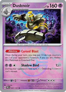 [PKM] Dusknoir (037/131) (Poke Ball Pattern) [Scarlet & Violet: Prismatic Evolutions]