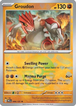 [PKM] Groudon (049/131) (Poke Ball Pattern) [Scarlet & Violet: Prismatic Evolutions]